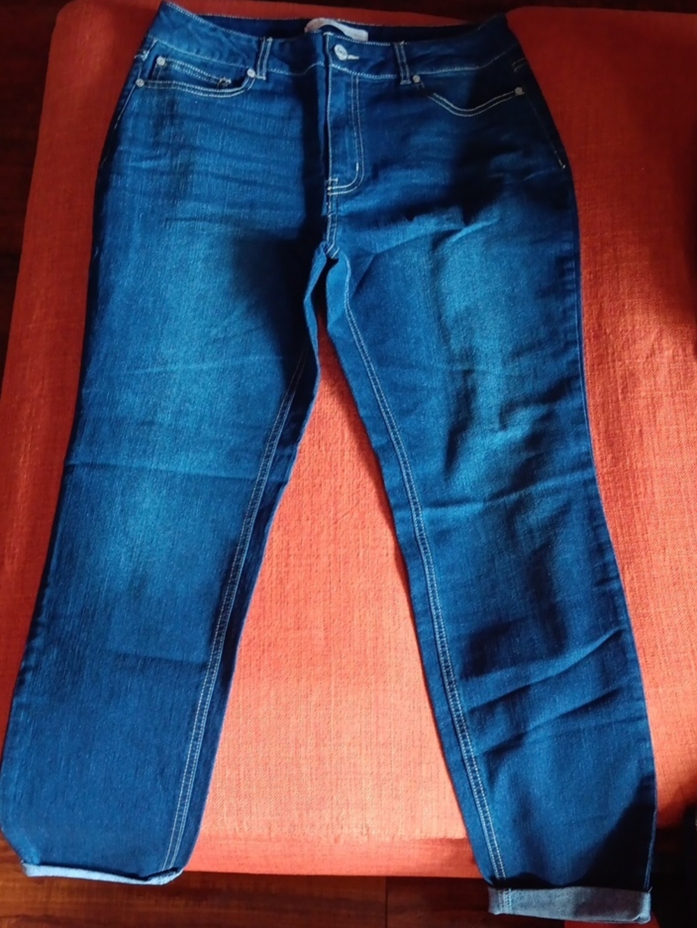 Women's Dark Blue Stretch Denim Jeans